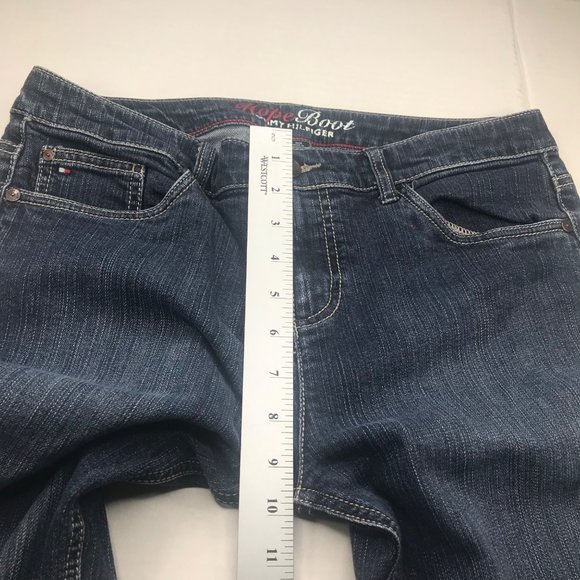 Tommy Hilfiger Women's 10 Reg Boot Cut Blue Jeans Excellent Preowned Condition - Picture 8 of 9